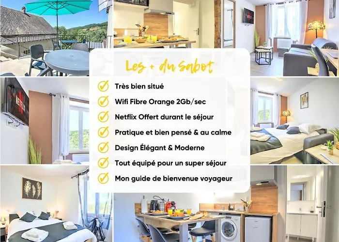 Daire Le Sabot - Netflix/wi-fi Fibre/terasse - 4 Pers