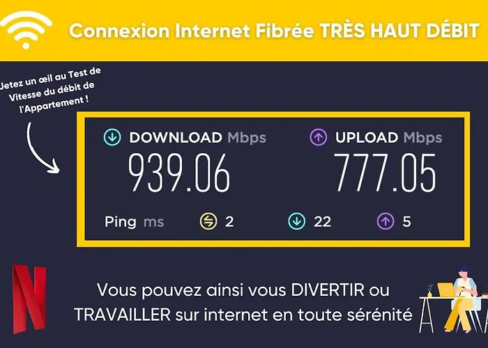 Le Sabot - Netflix/wi-fi Fibre/terasse - 4 Pers Daire